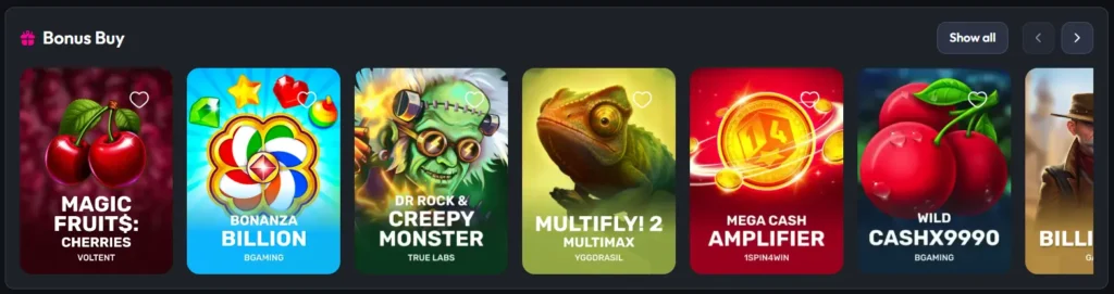 Bonus Buy ReelsON Games