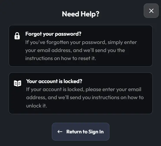 Help with Sign-In
