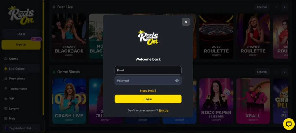 ReelsON Login